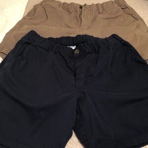 Bear bottom Men's Navy and Khaki Casual Shorts - stretch waist w/ belt loops